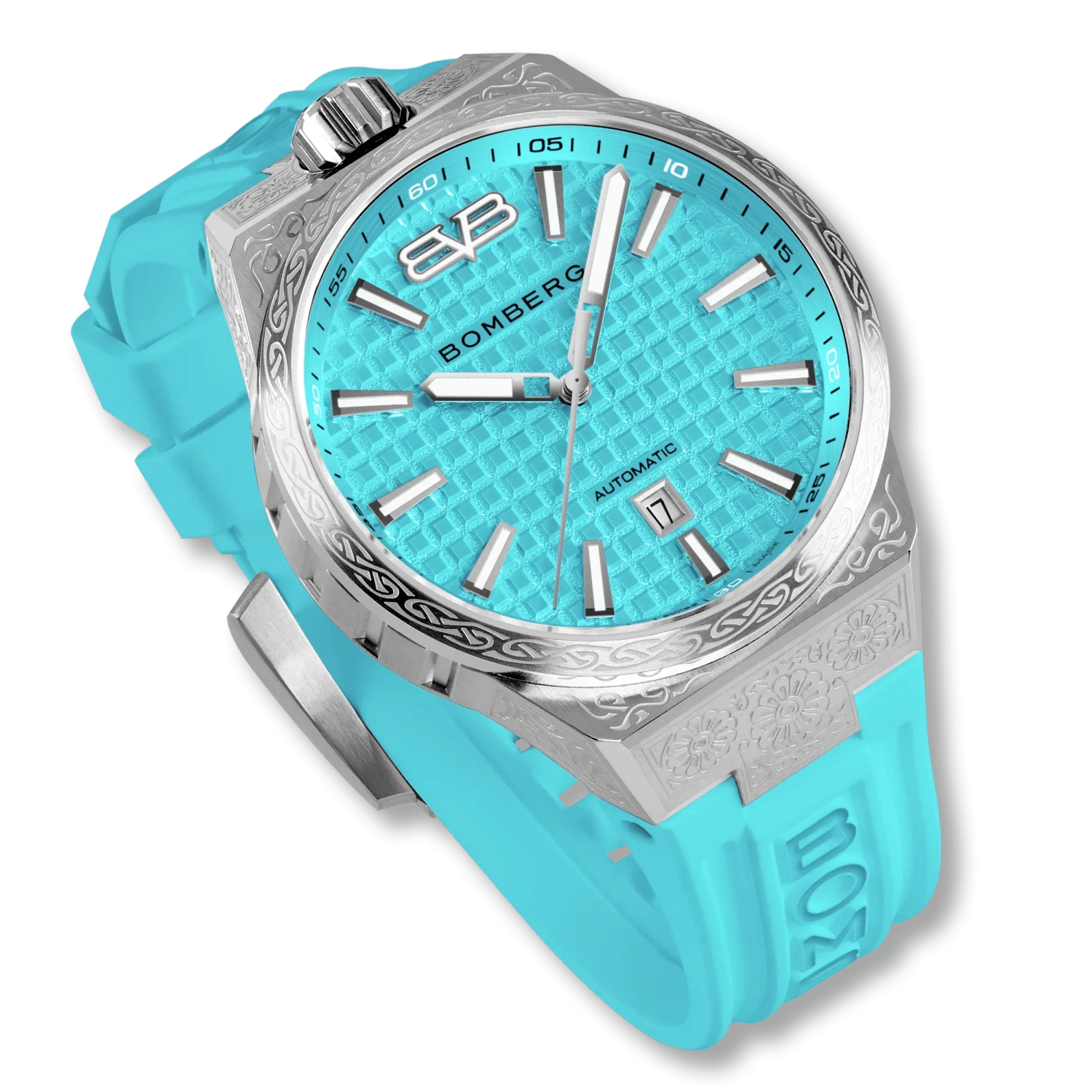 Bomberg Men's Bolt-68 NEO Automatic Teal Lagoon Watch BF43ASS.12-6.12 5 Bomberg Men's Bolt-68 NEO Automatic Teal Lagoon Watch BF43ASS.12-6.12 - Image 3