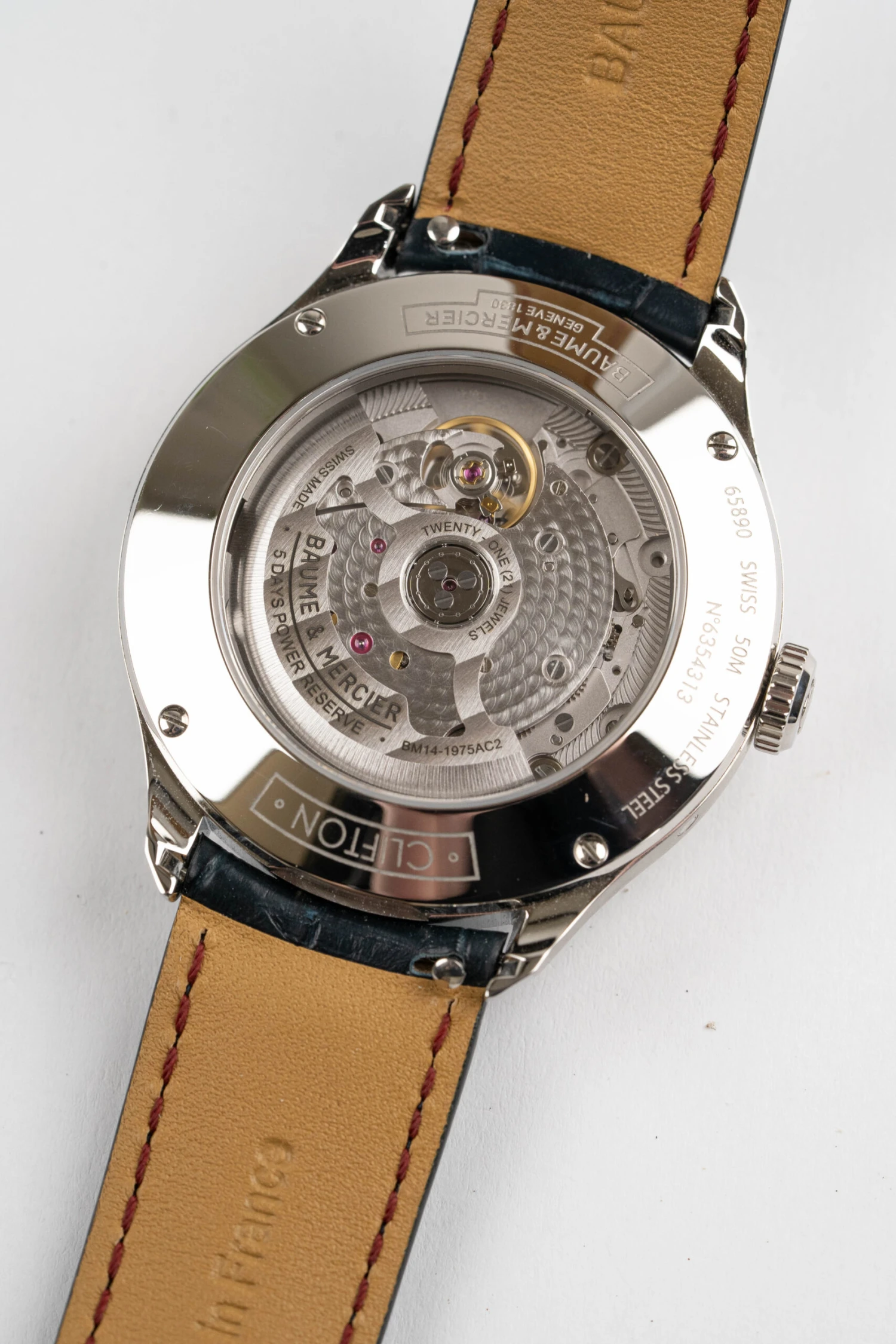 Baume & Mercier Men's Blue Clifton Watch BM0A10548 11 Baume & Mercier Men's Blue Clifton Watch BM0A10548 - Image 9