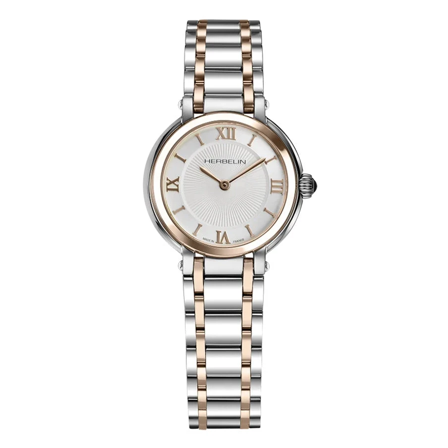 Herbelin Galet Ladies Two Tone Rose Gold Watch 17430BTR28 3 Herbelin Galet Ladies Two Tone Rose Gold Watch 17430BTR28