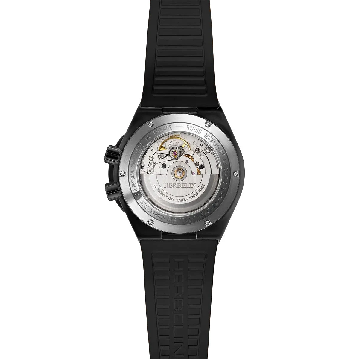 Herbelin Cap Camarat Diver Automatic Men's Black Watch 1745N14CA 4 Herbelin Cap Camarat Diver Automatic Men's Black Watch 1745N14CA - Image 2