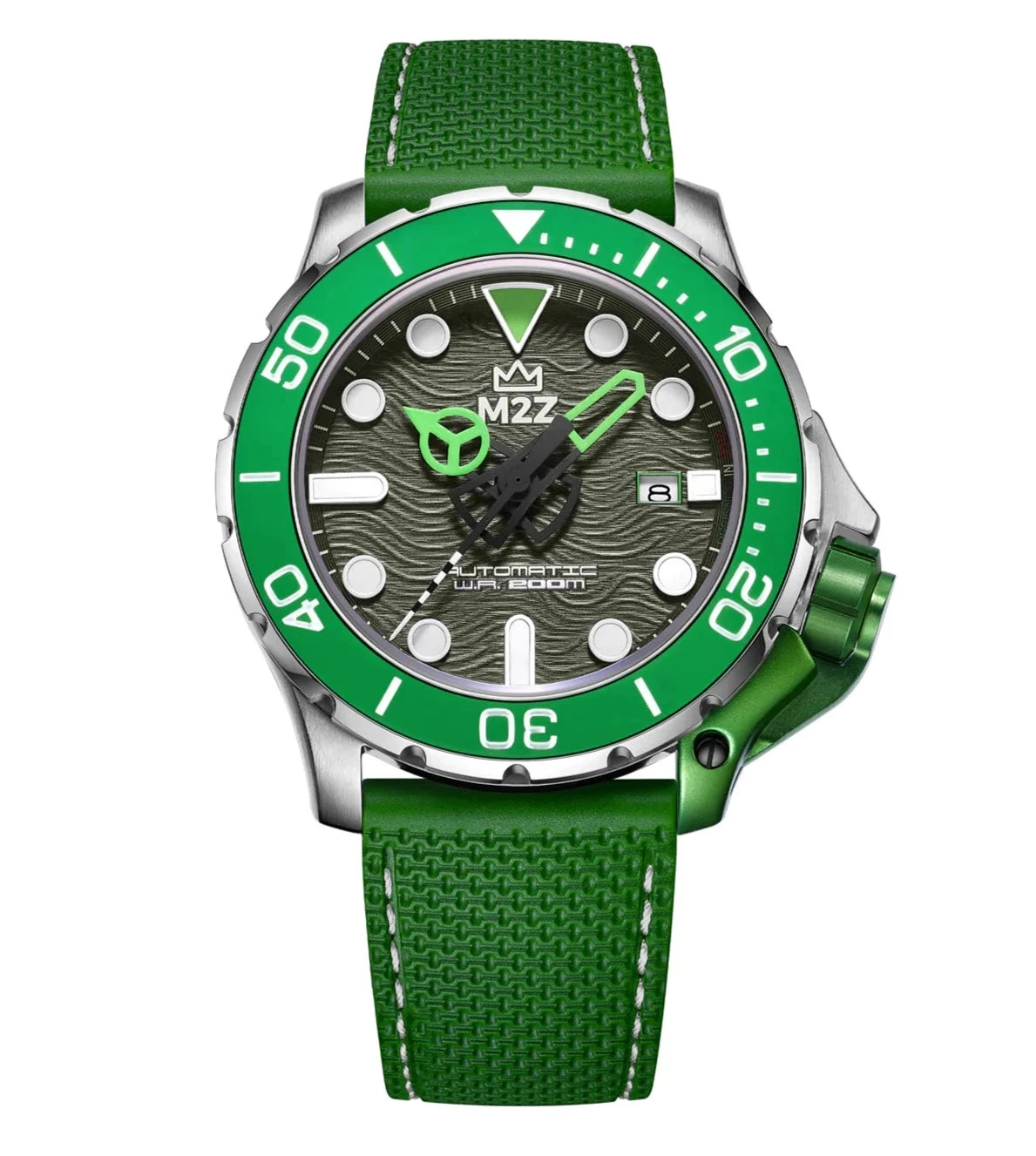 M2Z Men's Watch Diver 200 Green 200-001B 3 M2Z Men's Watch Diver 200 Green 200-001B