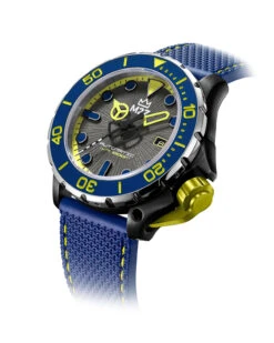 M2Z Men's Watch Diver 200 Blue/Yellow 200-006B -Clock More Than Watches 200 006B 2