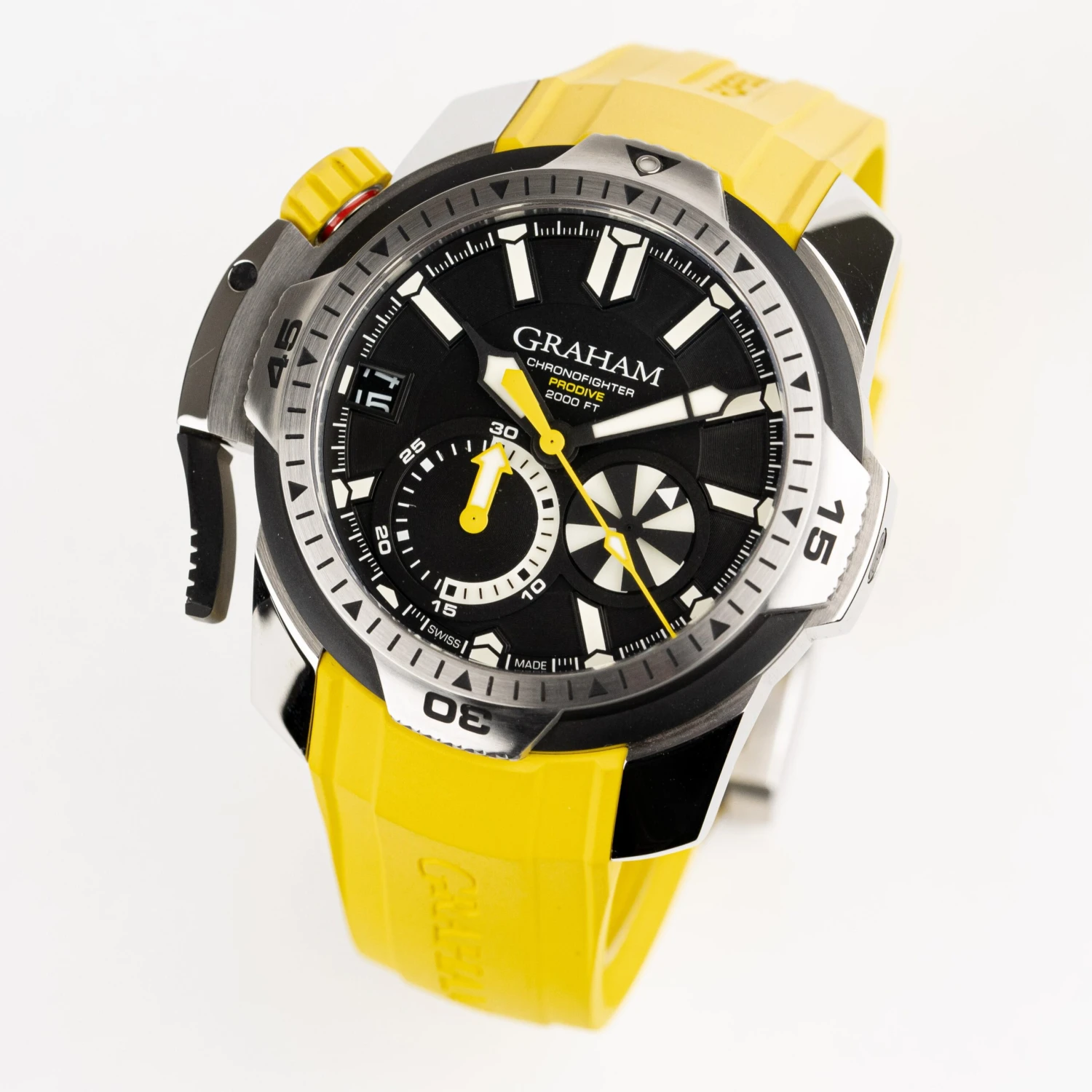 Graham Chronofighter Prodive Yellow Black Watch 2CDAV.B01A.K81F 7 Graham Chronofighter Prodive Yellow Black Watch 2CDAV.B01A.K81F - Image 5