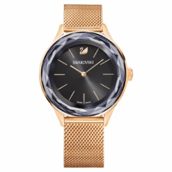 Swarovski Watch Octea Nova Mini Rose Gold Black 5430424