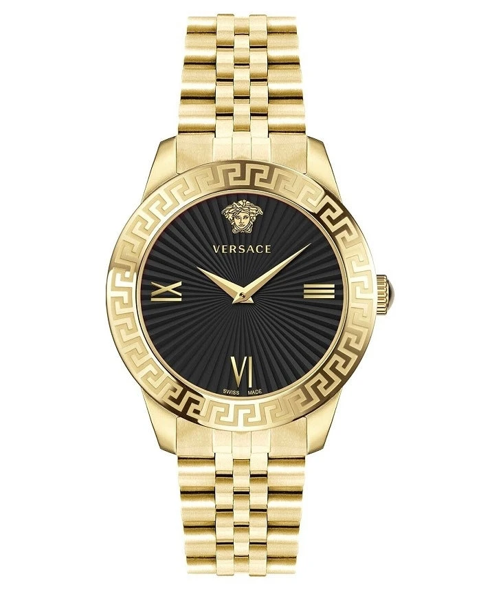 Versace Ladies Watch Greca Signature 38mm Black Gold VEVC01121 3 Versace Ladies Watch Greca Signature 38mm Black Gold VEVC01121