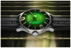 U-Boat Watch Darkmoon 44 Green Soleil Steel 8702/D 8 U-Boat Watch Darkmoon 44 Green Soleil Steel 8702/D -Clock More Than Watches 8702 D flat