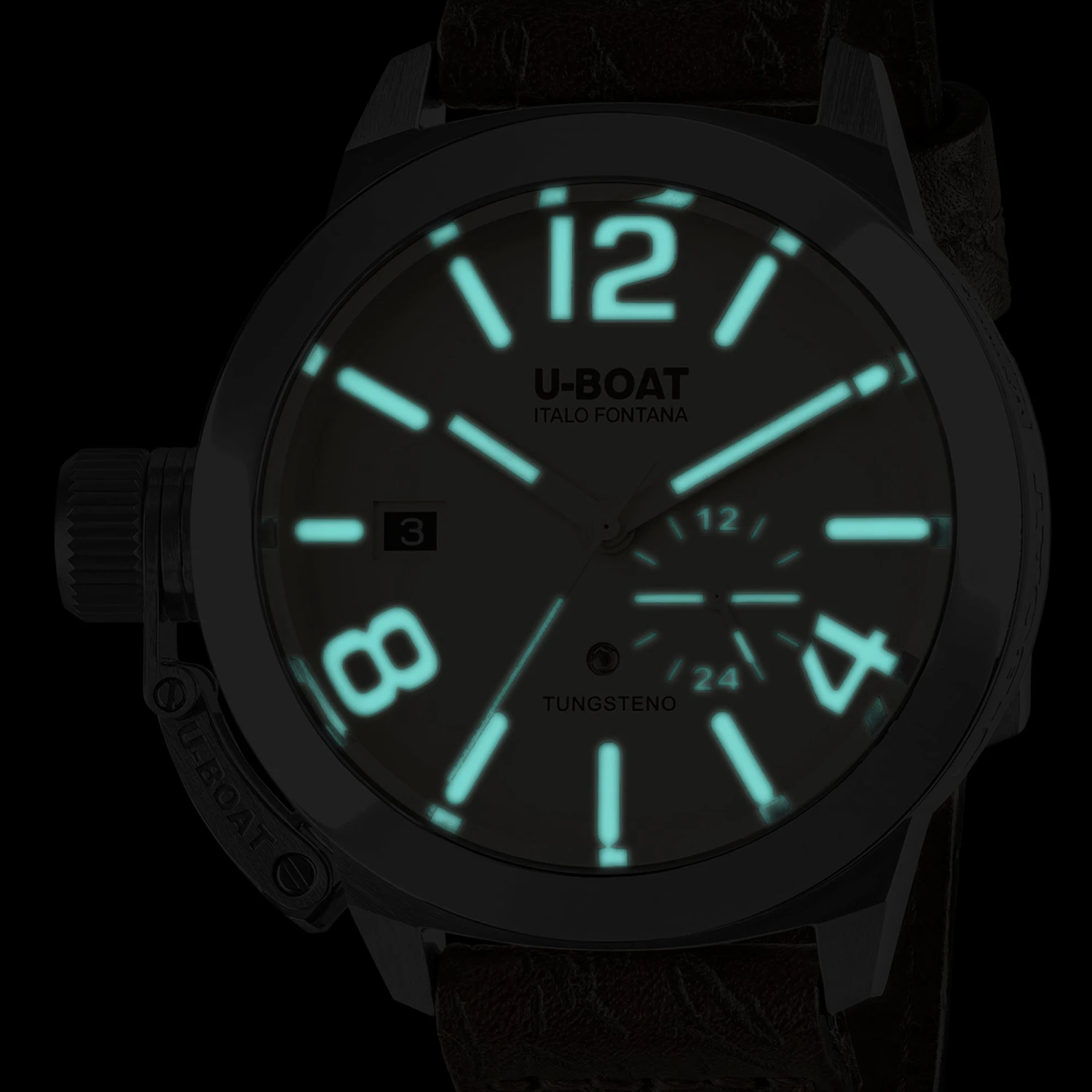 U-Boat Men's Watch Classico Tungsteno 42mm Beige Brown 8892 6 U-Boat Men's Watch Classico Tungsteno 42mm Beige Brown 8892 - Image 4