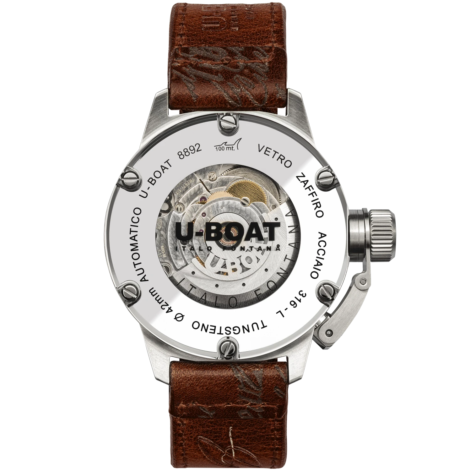 U-Boat Men's Watch Classico Tungsteno 42mm Beige Brown 8892 4 U-Boat Men's Watch Classico Tungsteno 42mm Beige Brown 8892 - Image 2