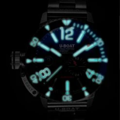 U-Boat Diver Watch Automatic Sommerso Ceramic Blue SS 9519/MT -Clock More Than Watches 9519 blue dett mt 2