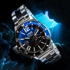 U-Boat Diver Watch Automatic Sommerso Ceramic Blue SS 9519/MT -Clock More Than Watches 9519 blue mt