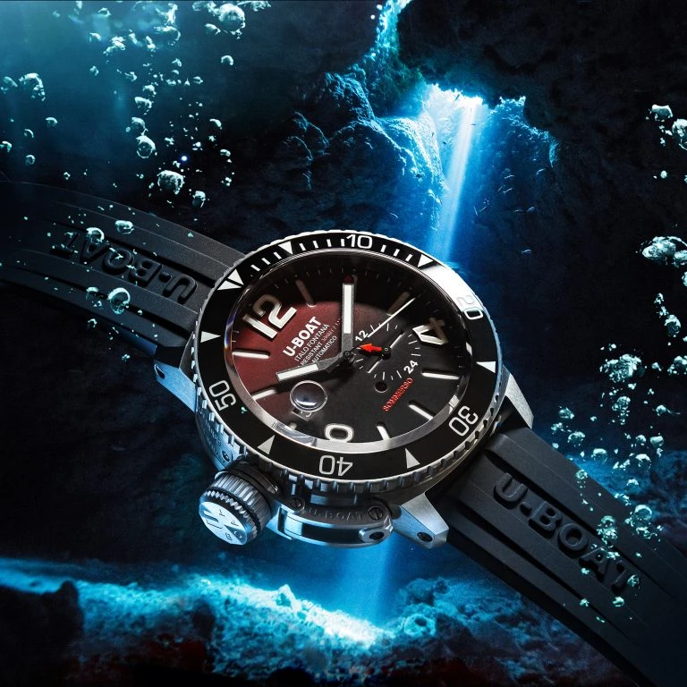 U-Boat Diver Watch Automatic Sommerso Ceramic Bordeaux 9521 6 U-Boat Diver Watch Automatic Sommerso Ceramic Bordeaux 9521 - Image 4
