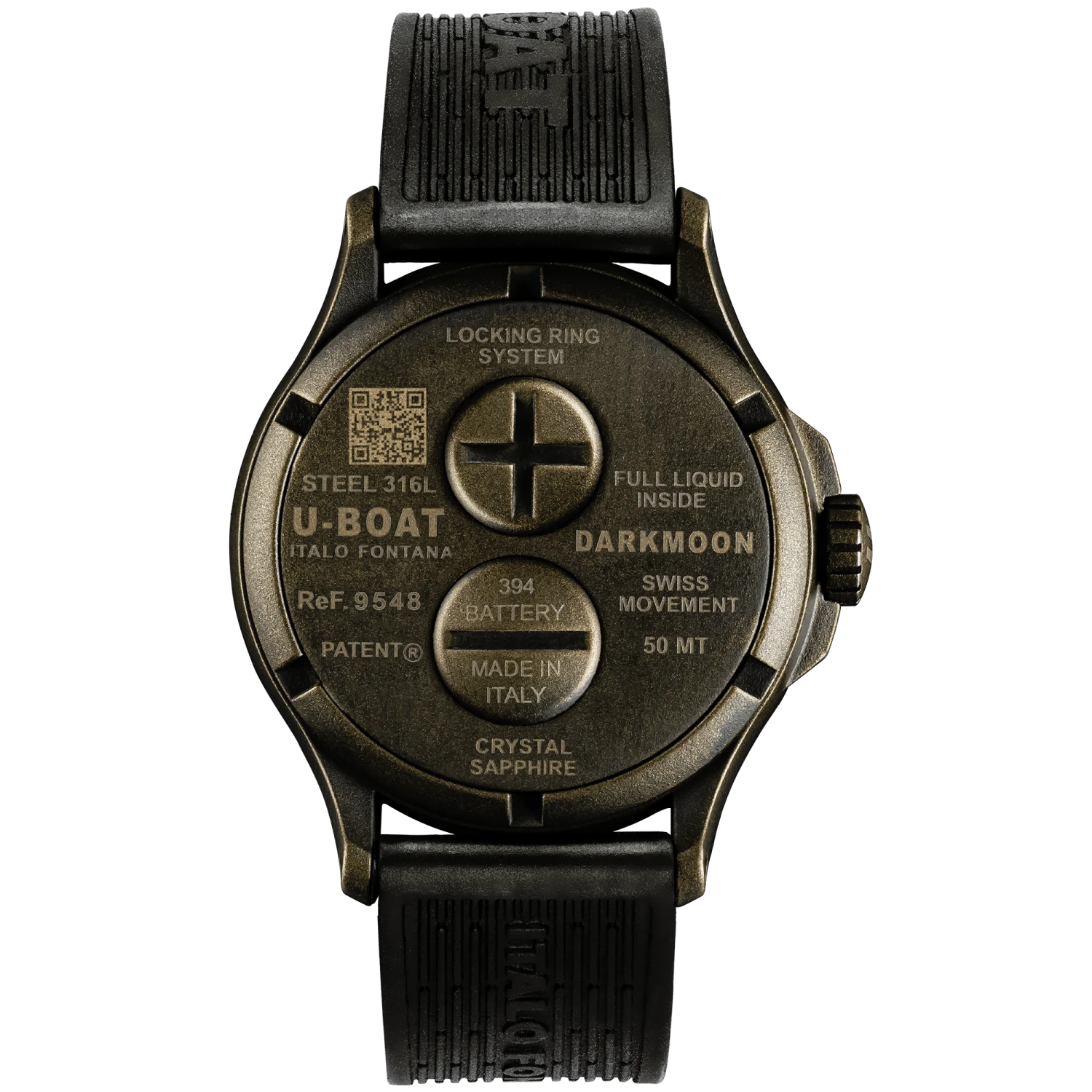 U-Boat Watch Darkmoon 44 Brown Curved Vintage PVD 9548 4 U-Boat Watch Darkmoon 44 Brown Curved Vintage PVD 9548 - Image 2