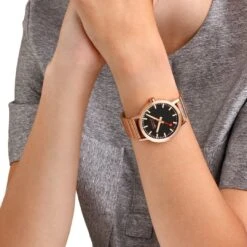 Mondaine Watch Classic Black Rose Gold A660.30360.16SBR -Clock More Than Watches A660.30360.16SBR FL 1080px 2021