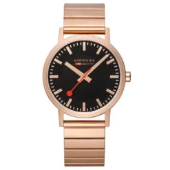 Mondaine Watch Classic Black Rose Gold A660.30360.16SBR