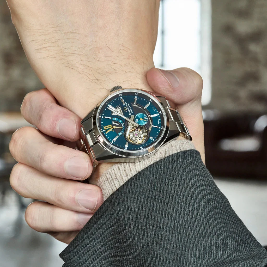 Orient Star Men's Skeleton Green Automatic Watch RE-AV0114E 7 Orient Star Men's Skeleton Green Automatic Watch RE-AV0114E - Image 5