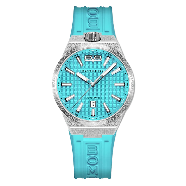 Bomberg Men's Bolt-68 NEO Automatic Teal Lagoon Watch BF43ASS.12-6.12 3 Bomberg Men's Bolt-68 NEO Automatic Teal Lagoon Watch BF43ASS.12-6.12