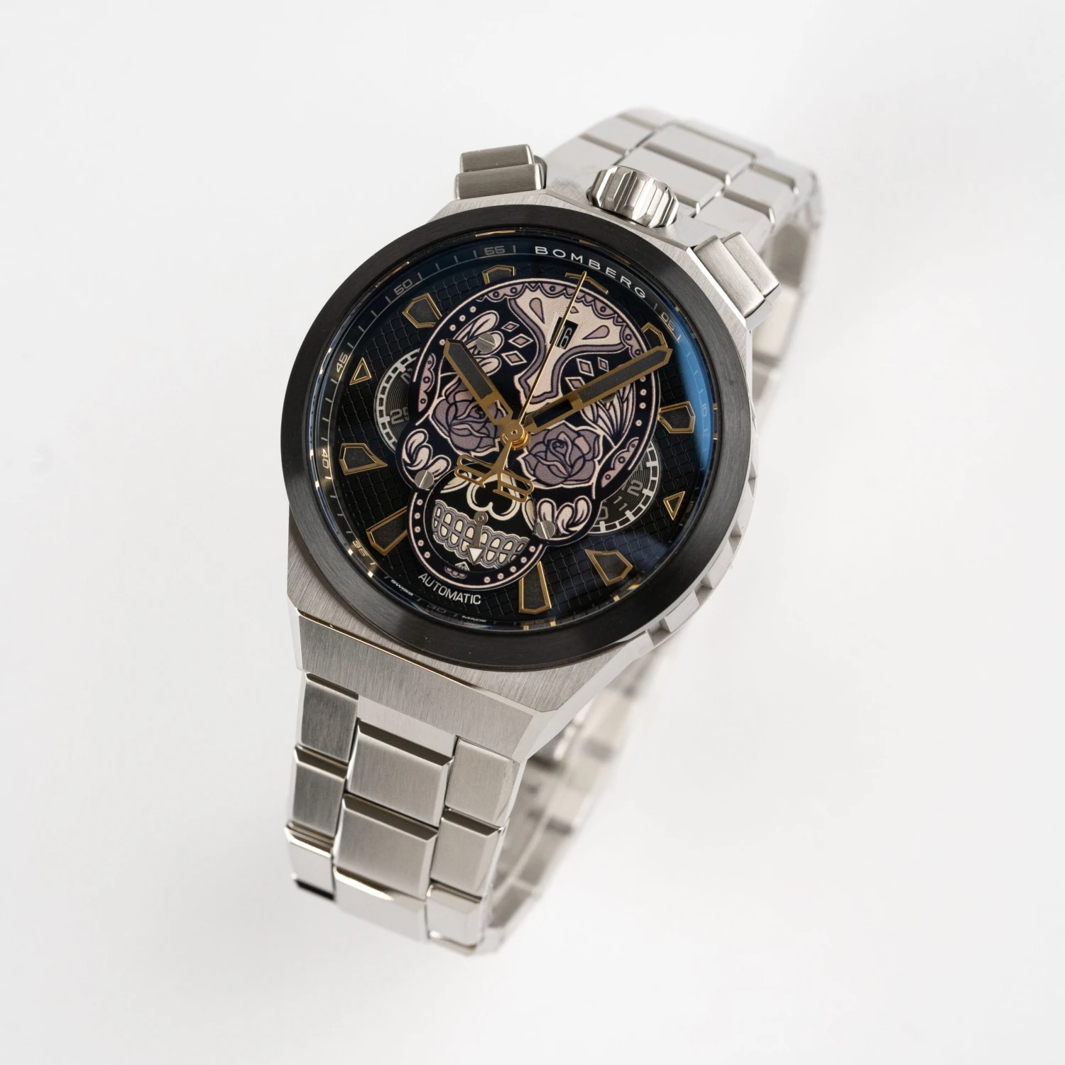 Bomberg Men's Bolt-68 Neo Calaveras Black Silver BF44CHASP.04-4.12 5 Bomberg Men's Bolt-68 Neo Calaveras Black Silver BF44CHASP.04-4.12 - Image 3