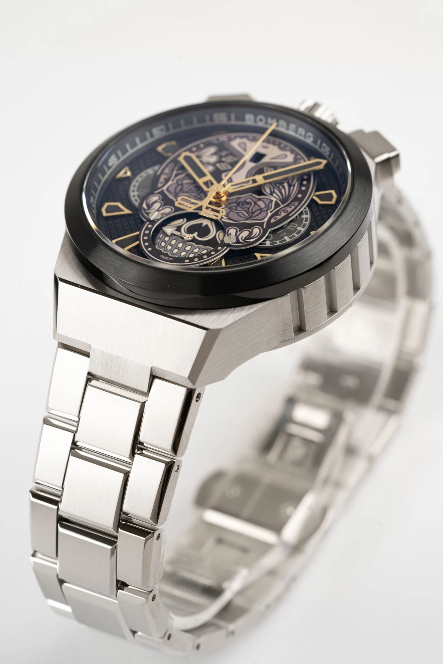 Bomberg Men's Bolt-68 Neo Calaveras Black Silver BF44CHASP.04-4.12 7 Bomberg Men's Bolt-68 Neo Calaveras Black Silver BF44CHASP.04-4.12 - Image 5