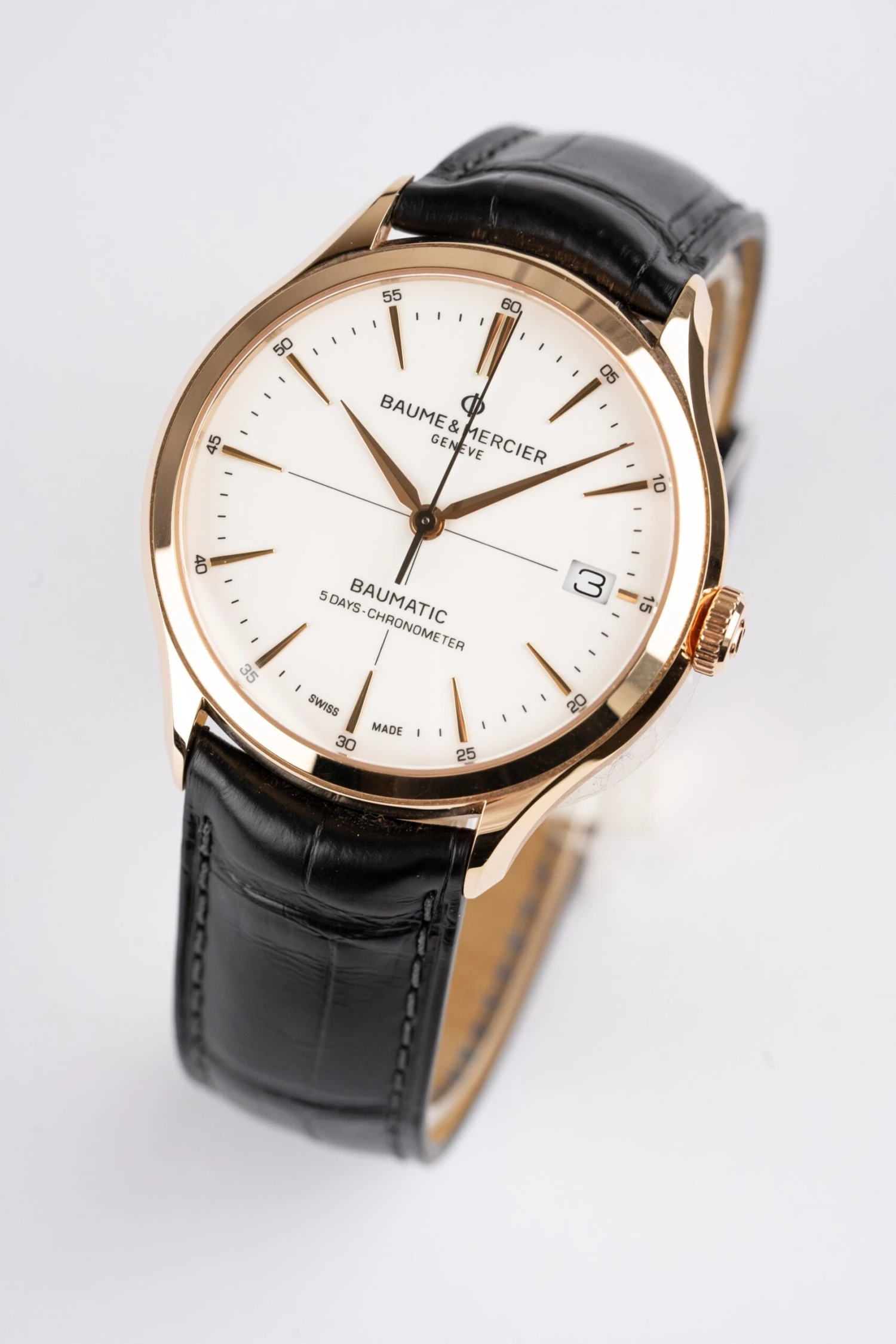 Baume & Mercier Men's Black Clifton Watch 10469 9 Baume & Mercier Men's Black Clifton Watch 10469 - Image 7