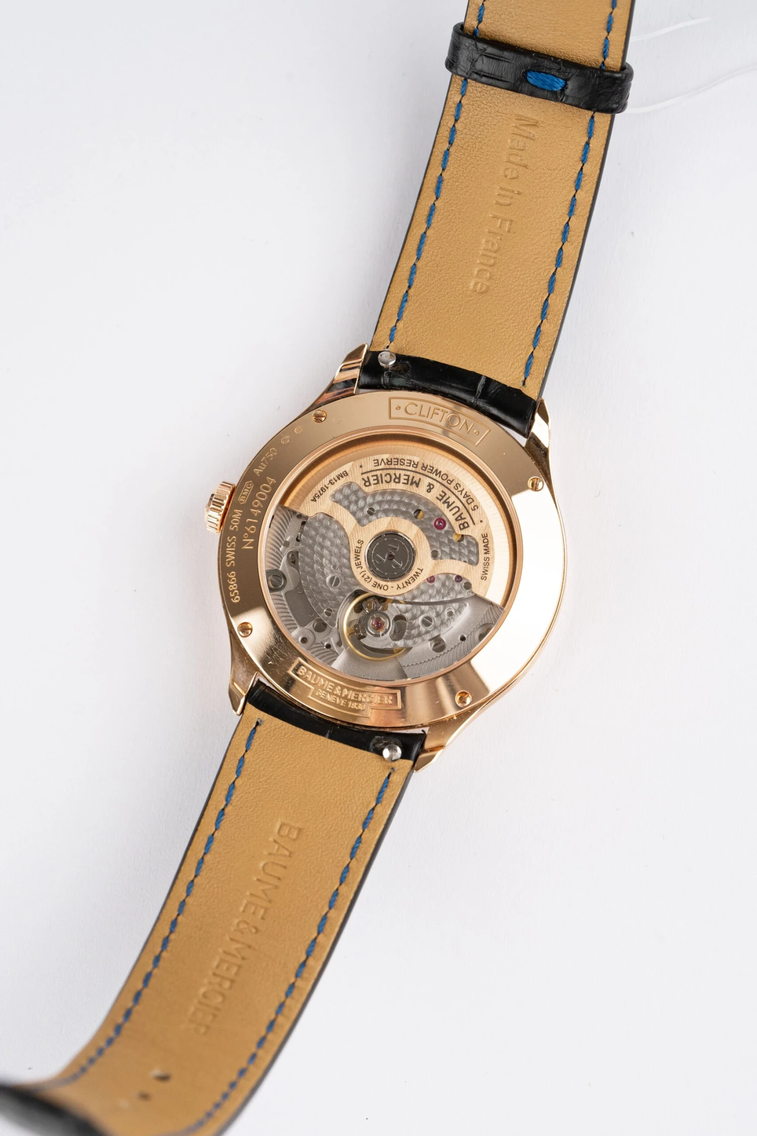 Baume & Mercier Men's Black Clifton Watch 10469 10 Baume & Mercier Men's Black Clifton Watch 10469 - Image 8