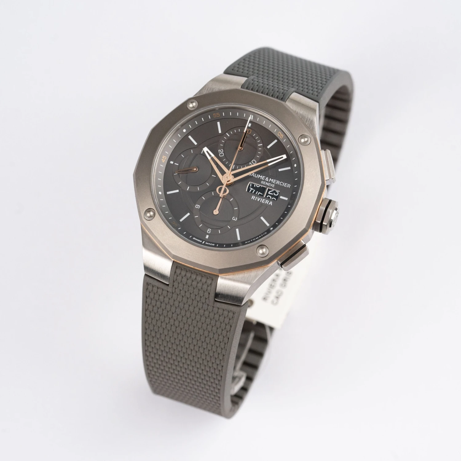 Baume & Mercier Riviera Automatic Men's Grey Watch 10722 9 Baume & Mercier Riviera Automatic Men's Grey Watch 10722 - Image 7