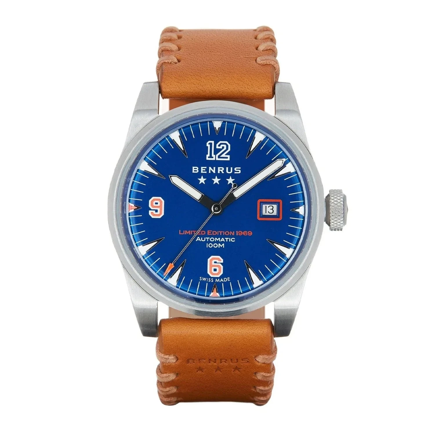 Benrus Men's Classic 1969 Limited Edition Watch Blue 3 Benrus Men's Classic 1969 Limited Edition Watch Blue