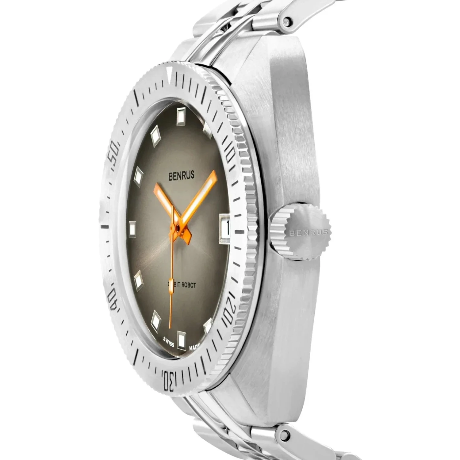 Benrus Men's Orbit Robot Skin Diver Watch Grey 4 Benrus Men's Orbit Robot Skin Diver Watch Grey - Image 2