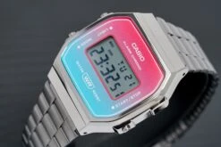Casio Watch Digital Vintage Pink/Blue A168WERB-2ADF -Clock More Than Watches CASIO A168WERB 2ADF 2