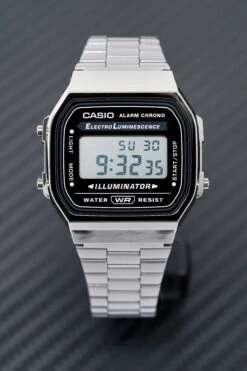 Casio Watch Digital Vintage Gunmetal Grey A168WGG-1ADF -Clock More Than Watches CASIO A168WGG 1ADF 1