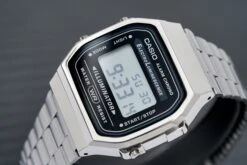 Casio Watch Digital Vintage Gunmetal Grey A168WGG-1ADF -Clock More Than Watches CASIO A168WGG 1ADF 2