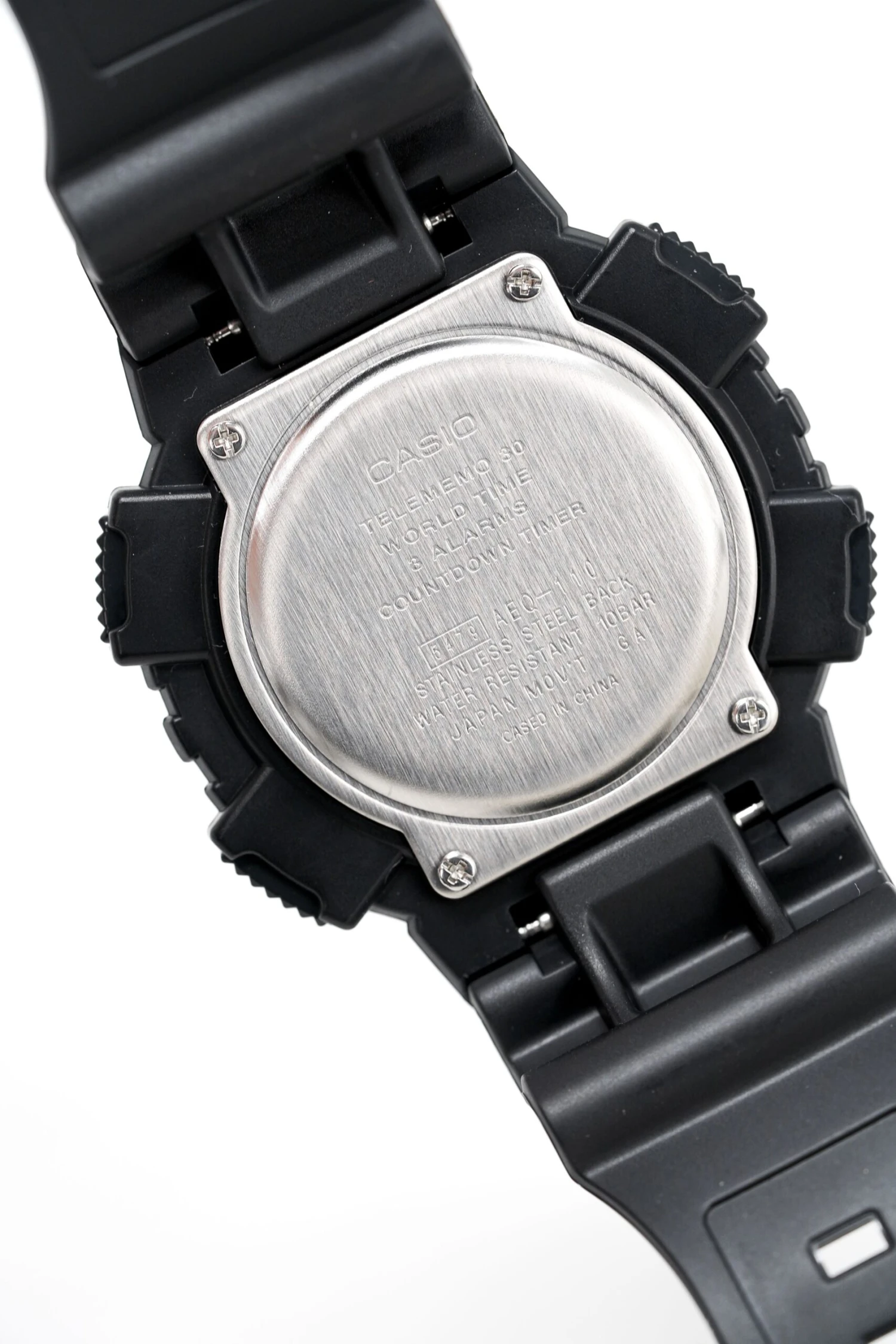 Casio Men's Watch World Time Telememo Gold/Black AEQ-110BW-9AVDF 4 Casio Men's Watch World Time Telememo Gold/Black AEQ-110BW-9AVDF - Image 2