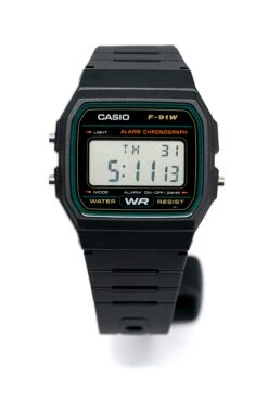 Casio Watch Classic Sports Digital Black/Green F-91W-3DG -Clock More Than Watches CASIO F 91W 3DG 1