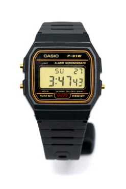 Casio Watch Classic Sports Digital Black/Gold F-91WG-9QDF -Clock More Than Watches CASIO F 91WG 9QDF 1