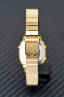Casio Ladies Watch Digital Vintage Classic Flat Link Gold LA670WGA-1DF -Clock More Than Watches CASIO LA670WGA 1DF 3