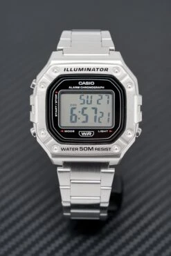 Casio Watch Chronograph Digital Silver W-218HD-1AVDF -Clock More Than Watches CASIO W 218HD 1AVDF 1