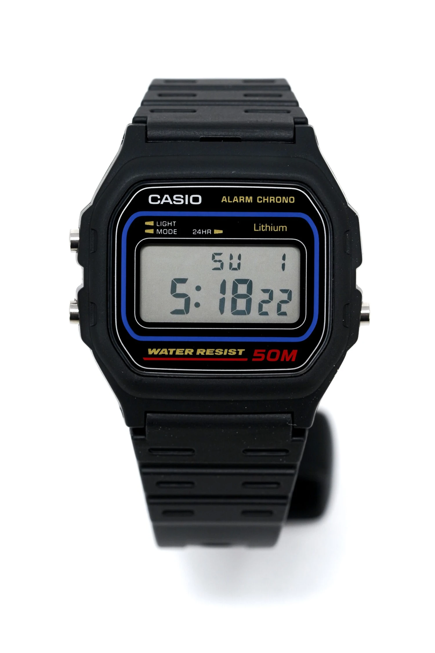 Casio Watch Alarm Chronograph Digital Black W-59-1VQ 6 Casio Watch Alarm Chronograph Digital Black W-59-1VQ - Image 4