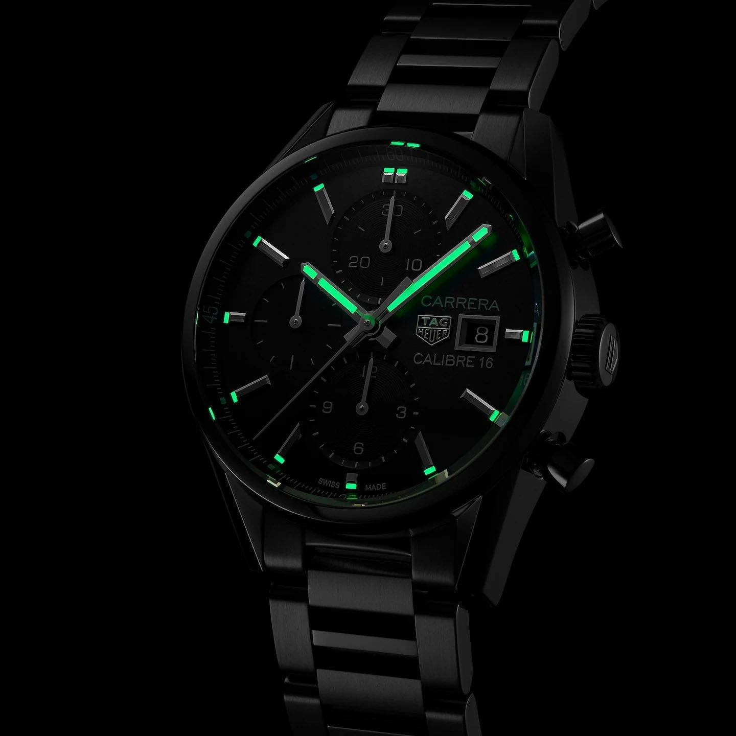 Tag Heuer Carrera Men's Black Chronograph Watch CBK2110.BA0715 8 Tag Heuer Carrera Men's Black Chronograph Watch CBK2110.BA0715 - Image 6