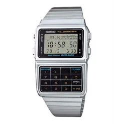 Casio Vintage Databank 47mm Silver Unisex Digital Watch DBC-611-1DF