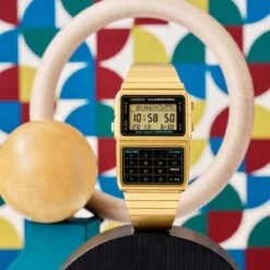 Casio Vintage Databank 47mm Gold Unisex Digital Watch DBC-611G-1DF -Clock More Than Watches DBC 611G 1DF