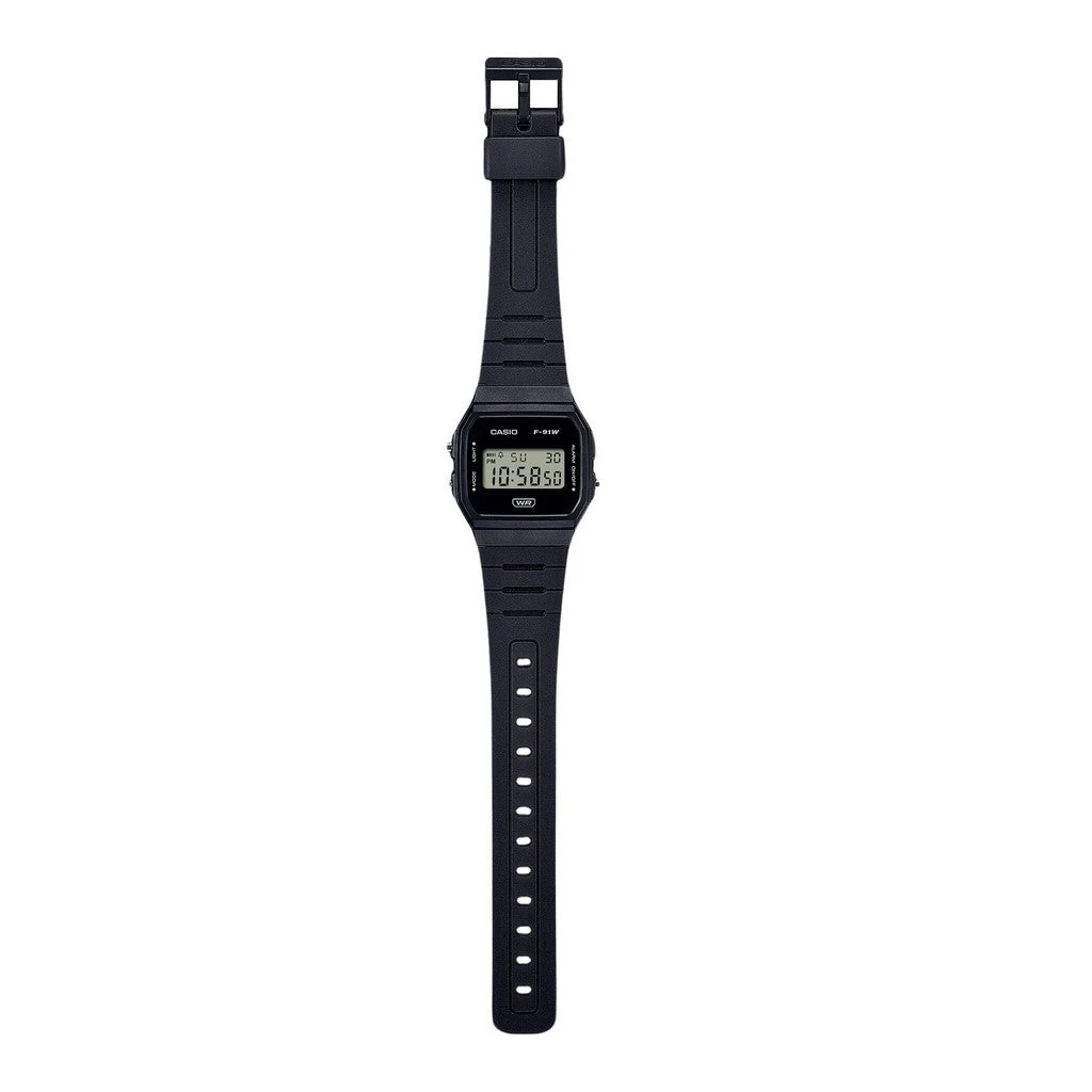 Casio POP Series F-91WB-1ADF Unisex Black Digital Watch 4 Casio POP Series F-91WB-1ADF Unisex Black Digital Watch - Image 2