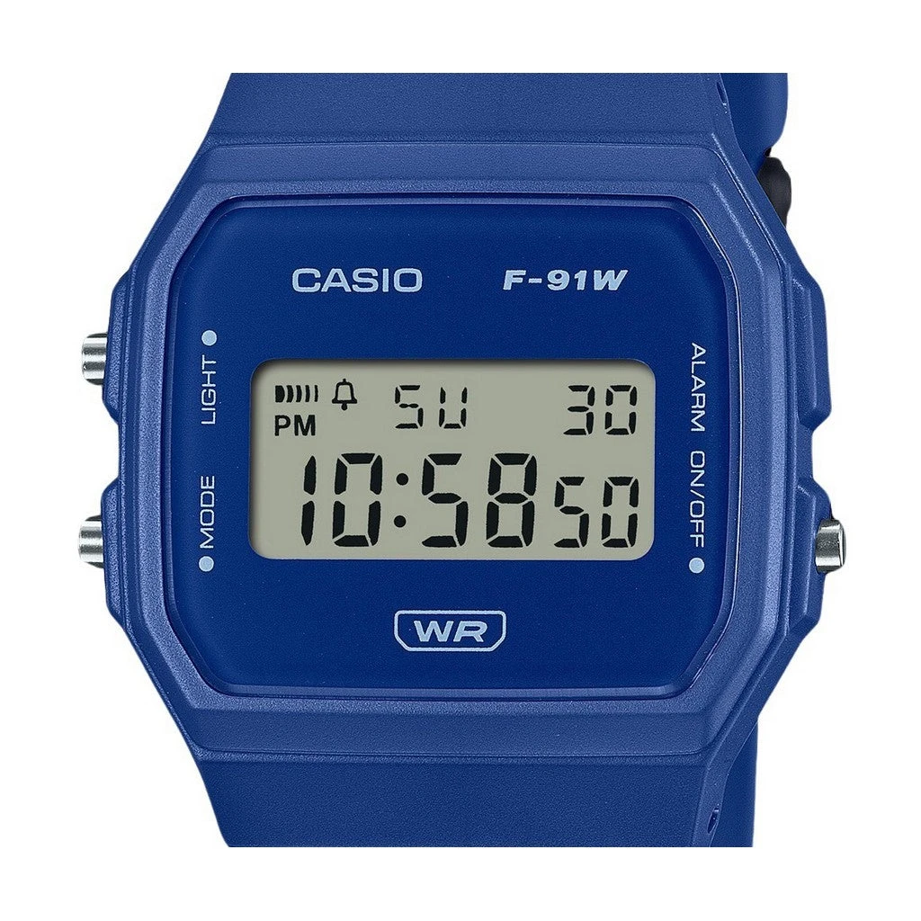 Casio POP F-91WB-2A1DF Unisex Blue Bio Based Digital Watch 6 Casio POP F-91WB-2A1DF Unisex Blue Bio Based Digital Watch - Image 4