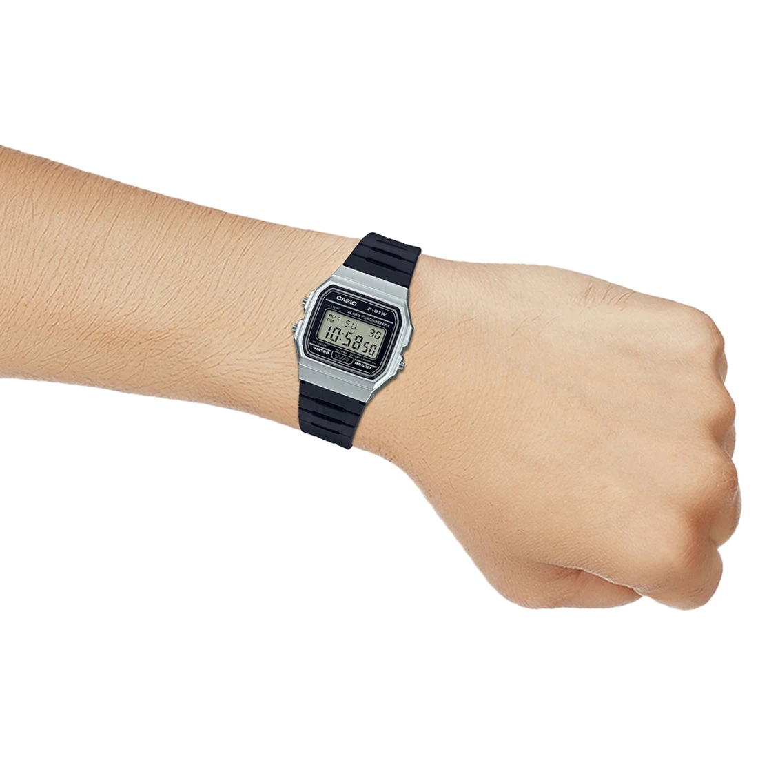 Casio Watch Classic Digital Black Steel F-91WM-7ADF 4 Casio Watch Classic Digital Black Steel F-91WM-7ADF - Image 2