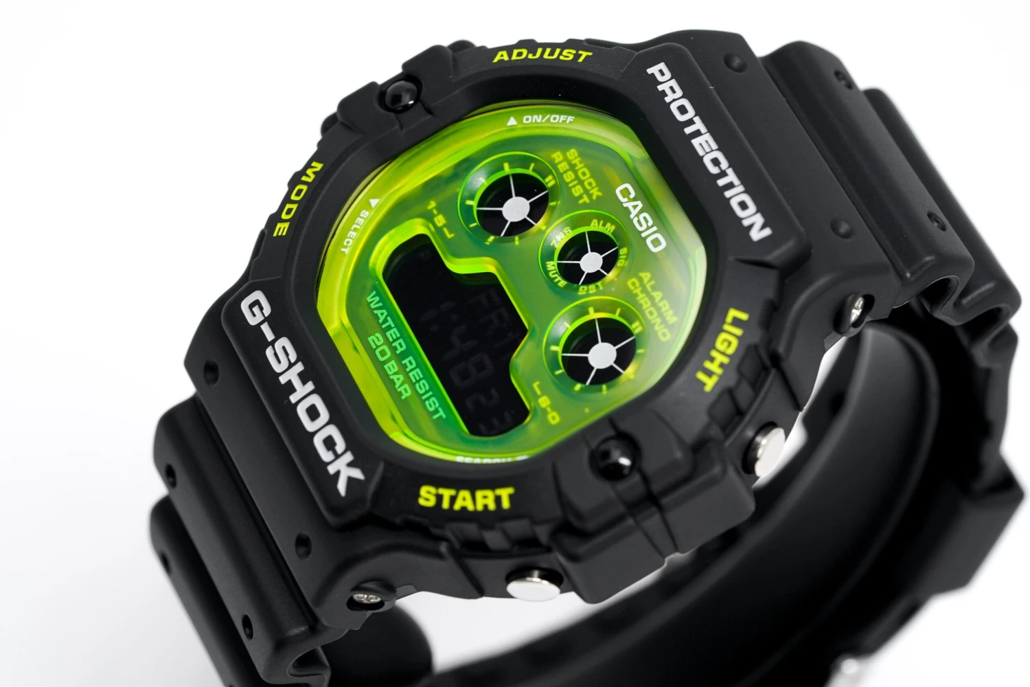 Casio G-Shock Watch Men's Shock Tech Skeleton Black/Green DW-5900TS-1DR 5 Casio G-Shock Watch Men's Shock Tech Skeleton Black/Green DW-5900TS-1DR - Image 3