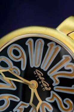 GaGà Milano Watch Manuale Ladies 35mm Yellow Gold Black 6023.02 -Clock More Than Watches GAGA MILANO 602302 14