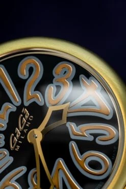 GaGà Milano Watch Manuale Ladies 35mm Yellow Gold Black 6023.02 -Clock More Than Watches GAGA MILANO 602302 17