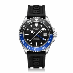 Rotary Seamatic GMT Men's Blue Black Watch GS04378/96