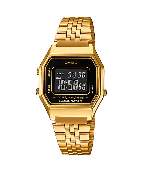 Casio Digital Vintage Gold Ladies' Watch LA680WGA-1BDF 3 Casio Digital Vintage Gold Ladies' Watch LA680WGA-1BDF