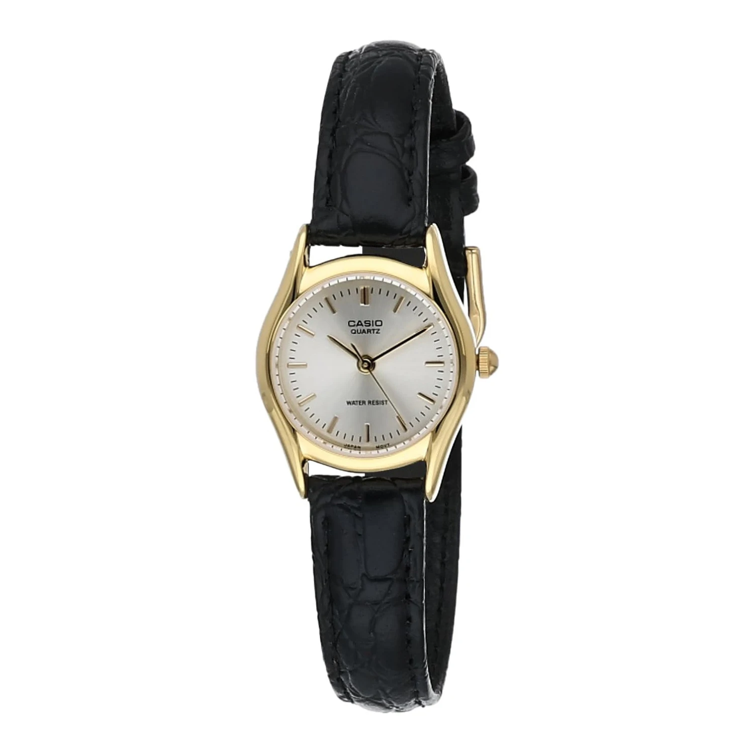 Casio Dress 24mm Gold Ladies Black Leather Analogue Watch LTP-1094Q-7ARDF 3 Casio Dress 24mm Gold Ladies Black Leather Analogue Watch LTP-1094Q-7ARDF