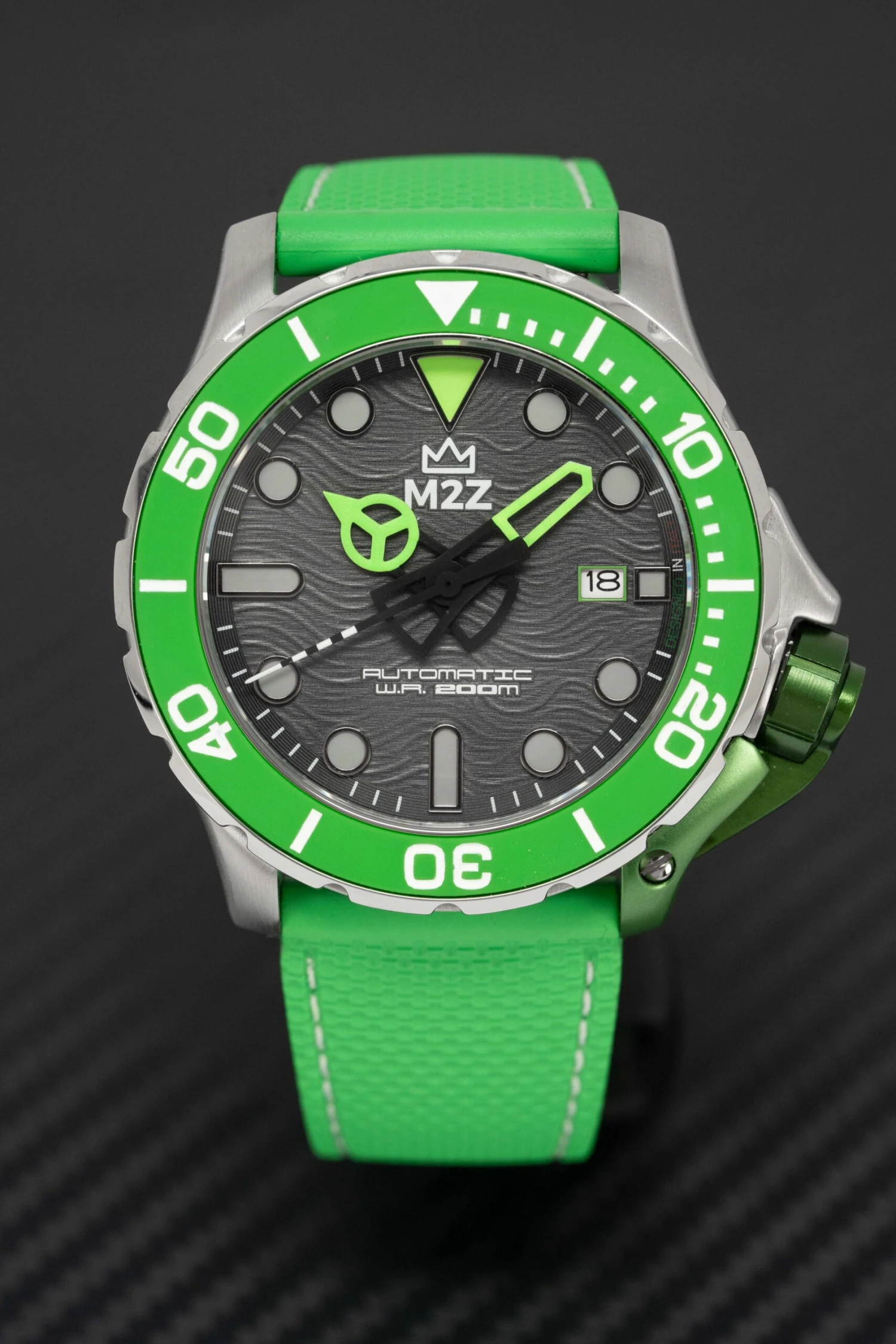 M2Z Men's Watch Diver 200 Green 200-001B 7 M2Z Men's Watch Diver 200 Green 200-001B - Image 5