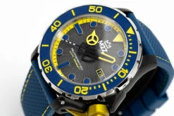 M2Z Men's Watch Diver 200 Blue/Yellow 200-006B -Clock More Than Watches M2Z 200 006B 2